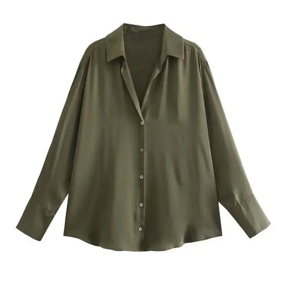 Blouse À Manches Longues Avec Coupe Ajustée Pour Femme | Idéale Pour Usage Quotidien Et Professionnel