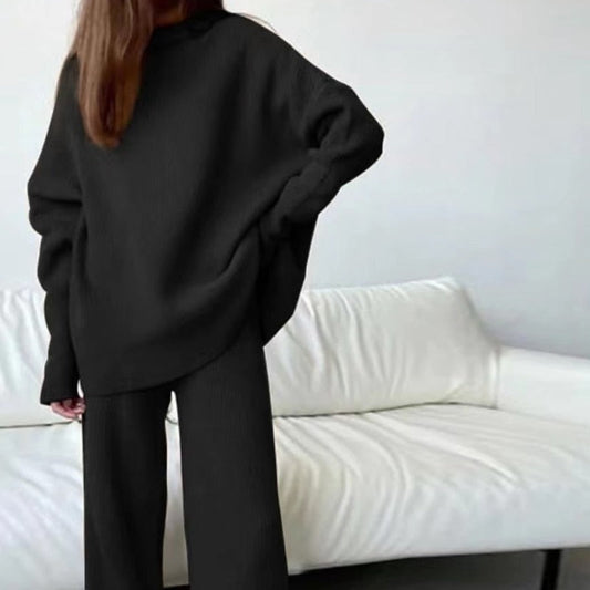 Ensemble Deux Pièces Oversize en Maille Pour Femmes | Idéal Pour Usage Quotidien