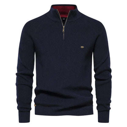 Pull Zippé À Col pour Hommes | Idéal pour Un Usage Quotidien Et Les Occasions Décontractées
