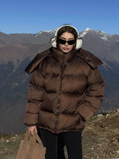 Doudoune Longue avec Capuche et Poches pour Femme | Idéale pour l’Hiver