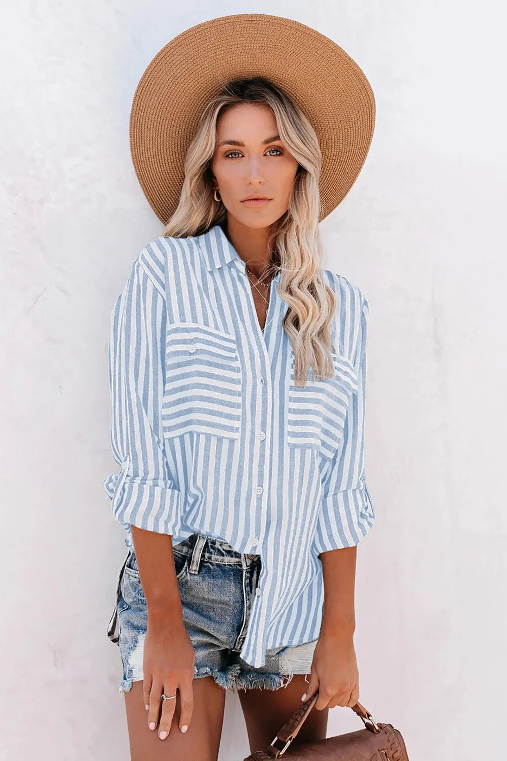 Blouse à Rayures avec Coupe Oversize pour Femme | Idéale pour les Tenues Décontractées du Quotidien