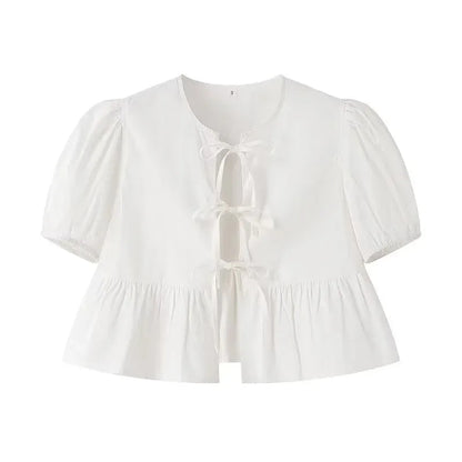 Crop Top à Imprimé Léopard avec Col Rond pour Femme | Idéal pour Usage Quotidien