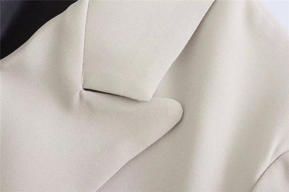 Blazer Croisé Avec Col À Revers Pour Femme | Idéal Pour Le Travail Ou Les Occasions Décontractées