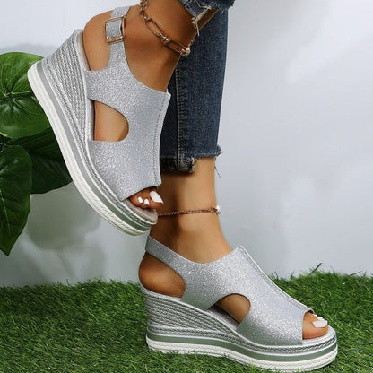 Sandales À Plateforme Avec Bride Cheville Pour Femmes | Idéal Pour L’été