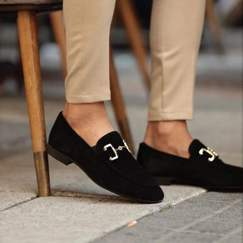 Mocassins pour homme à mors métallique | Idéal pour le bureau et les occasions habillées