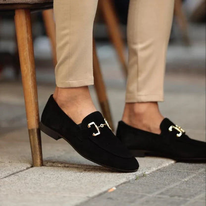 Mocassins pour homme à mors métallique | Idéal pour le bureau et les occasions habillées