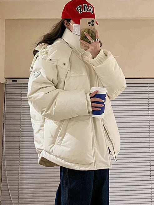 Veste Matelassée avec Capuche Et Fermeture Zippée pour Femme | Idéale pour La Saison Hivernale