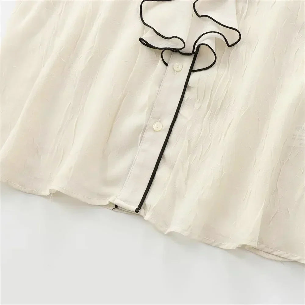 Blouse À Manches Longues Avec Coupe Ajustée Pour Femme | Idéale Pour Usage Quotidien Et Professionnel