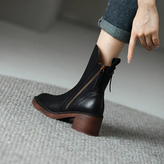 Bottines pour Femmes à Coupe Classique | Idéal pour Usage Quotidien et Occasions