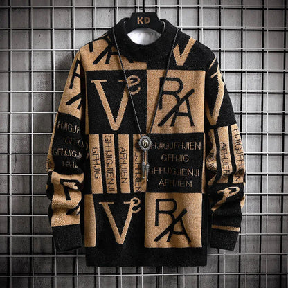 Pull En Maille Avec Print Pour Homme | Idéal Pour Le Quotidien Et Les Occasions