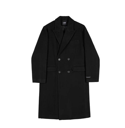 Manteau Long À Double Boutonnage pour Hommes | Idéal pour Automne Et Hiver