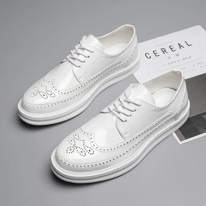 Chaussures derby avec décor brogue pour hommes | Idéal pour les occasions habillées et les sorties décontractées