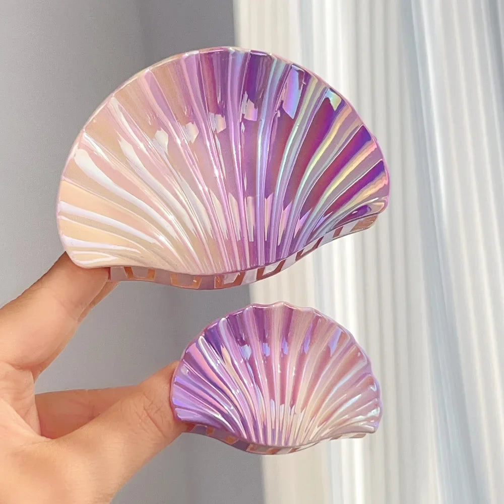 Pince À Cheveux Avec Motif Coquillage Dégradé Pour Femmes | Idéale Pour Les Coiffures D’Été