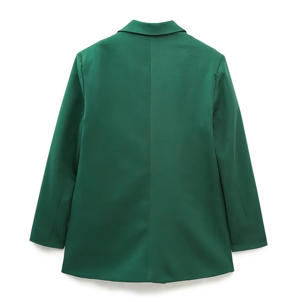 Blazer Croisé Avec Col À Revers Pour Femme | Idéal Pour Le Travail Ou Les Occasions Décontractées