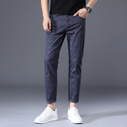 Pantalon Slim Fit À Carreaux Pour Homme | Idéal Pour Le Quotidien