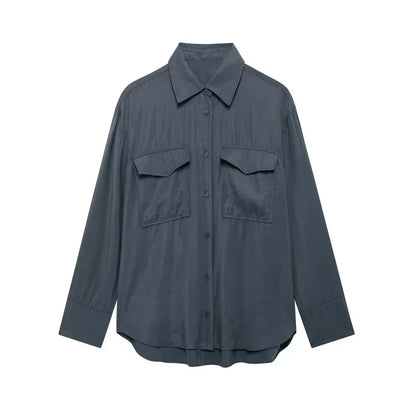 Blouse À Manches Longues Avec Coupe Ajustée Pour Femme | Idéale Pour Usage Quotidien Et Professionnel