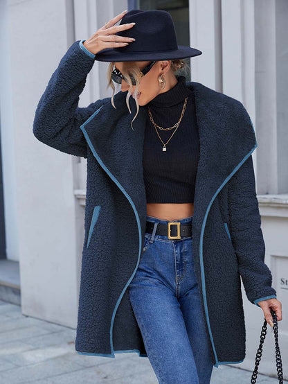 Manteau Long d’Hiver au Design Pratique pour Femme | Idéal pour la Saison Froide