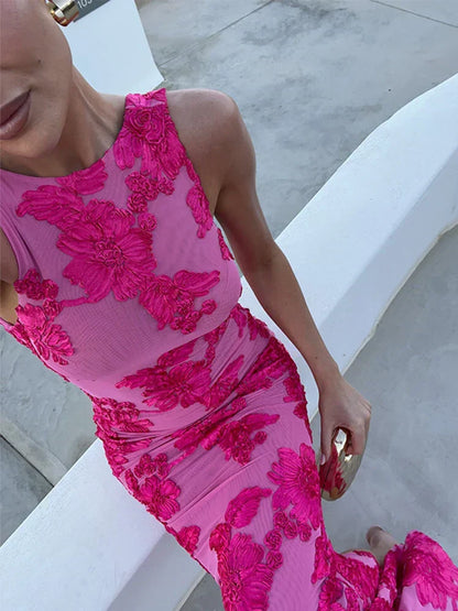 Robe Maxi Fleurie Avec Coupe Fluide Pour Femme | Idéale Pour L'Été