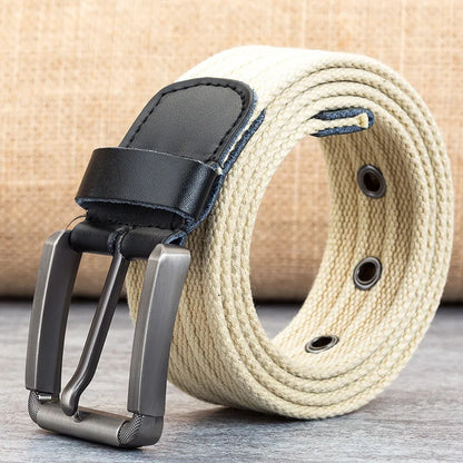 Ceinture En Canvas Avec Boucle Pour Homme | Idéal Pour Tenues Quotidiennes Et Décontractées