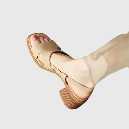 Sandales À Talon Bas Avec Semelle Amortissante Pour Femmes | Idéal Pour L’été