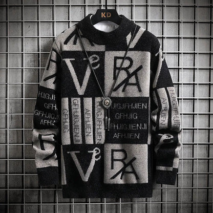 Pull En Maille Avec Print Pour Homme | Idéal Pour Le Quotidien Et Les Occasions