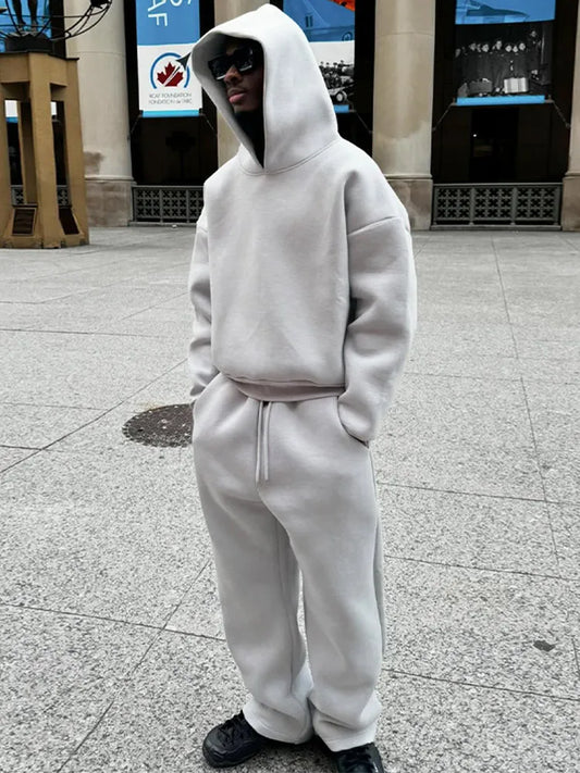 Ensemble Décontracté avec Sweat À Capuche Et Pantalon pour Hommes | Idéal pour L’Automne
