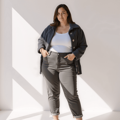 Manteau À Boutons avec Coupe Décontractée pour Femme | Idéal pour L’Hiver