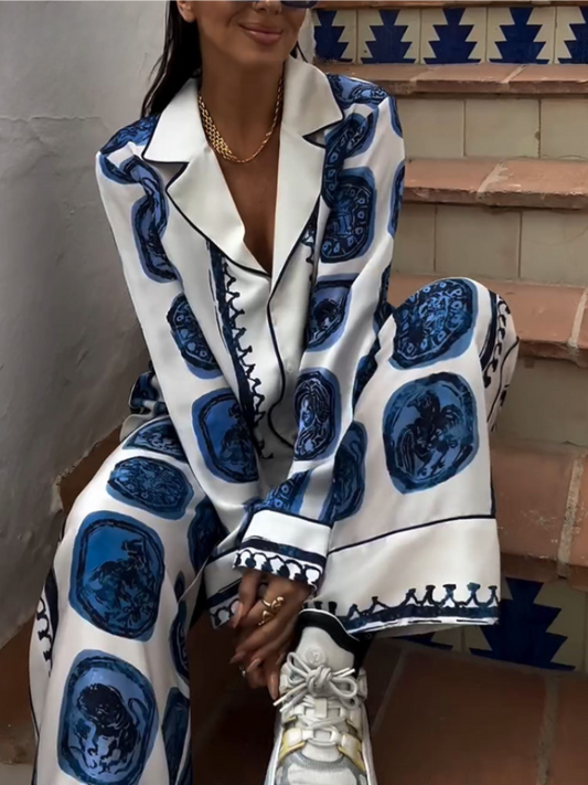 Ensemble Vintage À Coupe Classique pour Femmes | Idéal pour Les Journées Ensoleillées