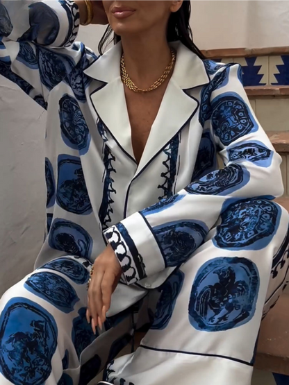 Ensemble Vintage À Coupe Classique pour Femmes | Idéal pour Les Journées Ensoleillées