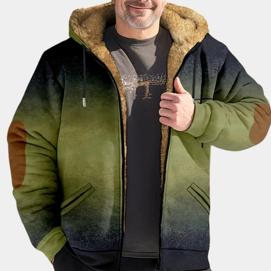 Veste à Capuche Zippée avec Doublure Intérieure pour Homme | Idéale pour l'Hiver