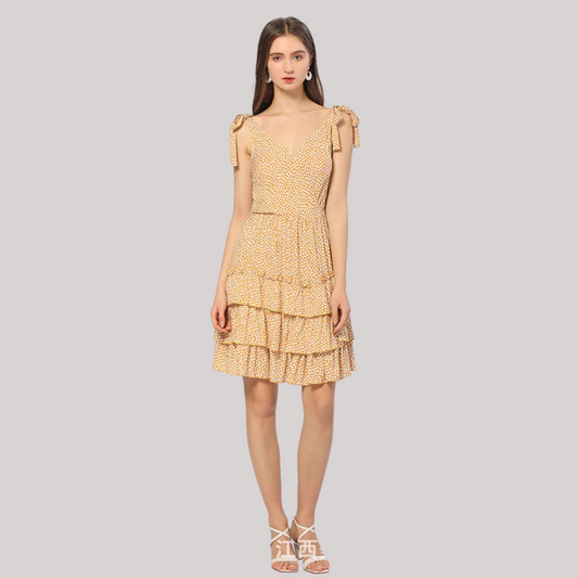Robe Midi à Encolure en V pour Femme | Idéale pour le Bureau et les Sorties