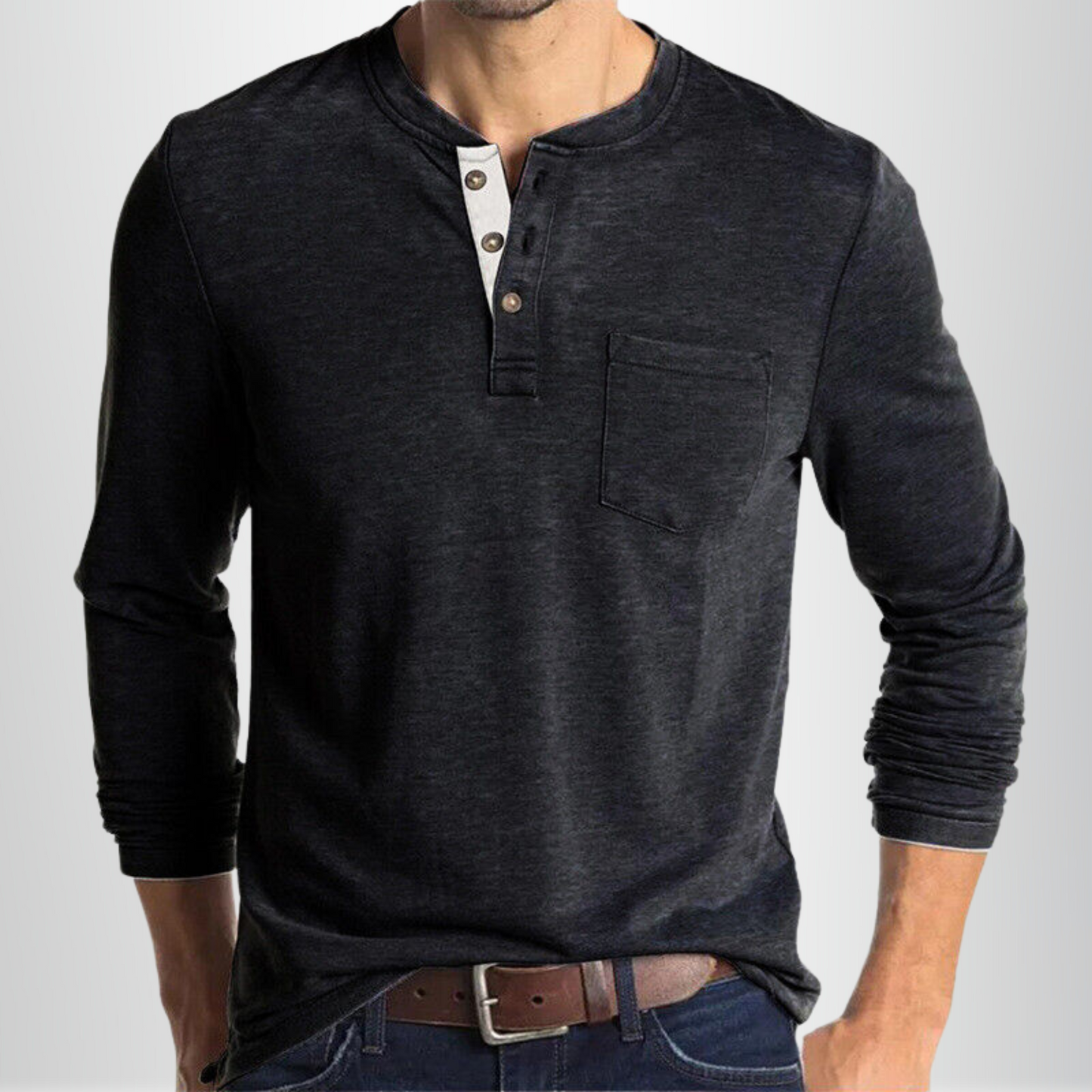 T-shirt À Manches Longues Pour Hommes Avec Coupe Ajustée | Idéal Pour Usage Quotidien