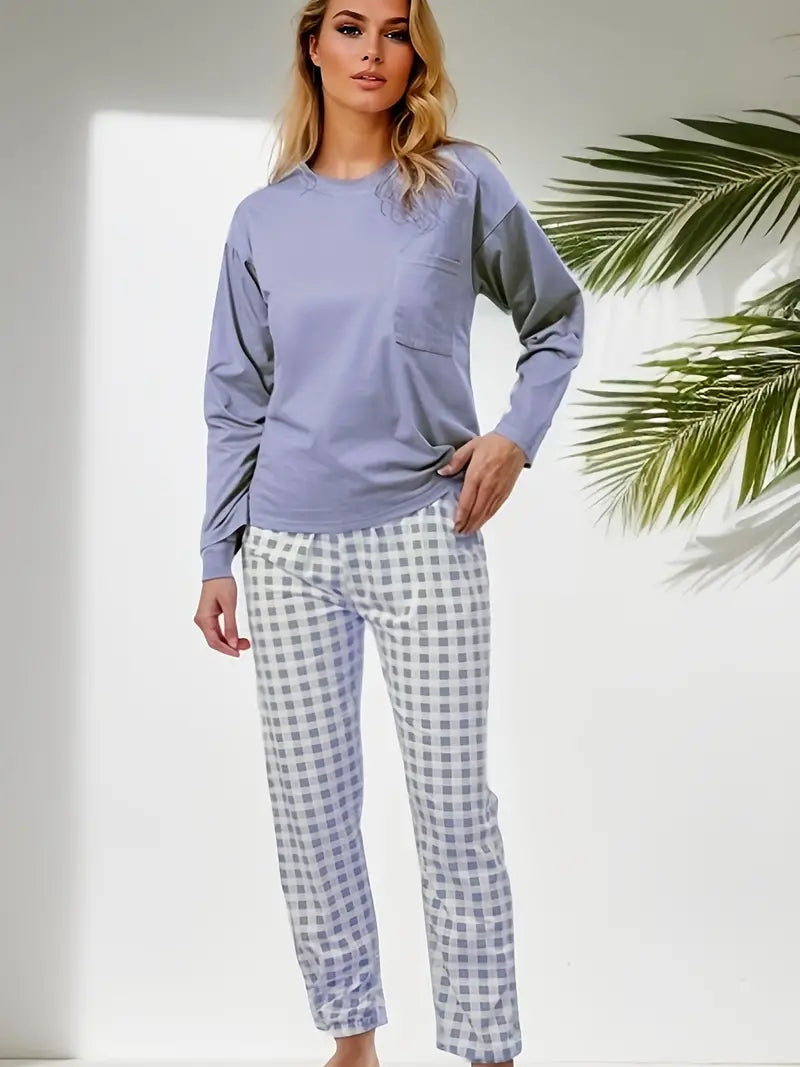 Ensemble De Pyjama avec Détails Fonctionnels pour Femmes | Idéal pour Le Sommeil Et La Détente