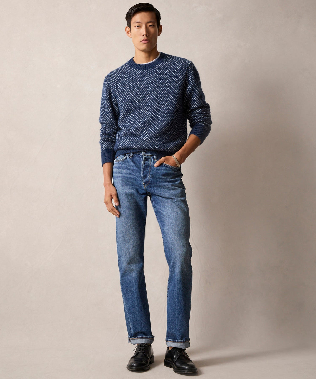 Pull Pour Homme Avec Motif Chevron Et Coupe Standard Pour Adulte | Idéal Pour Usage Quotidien