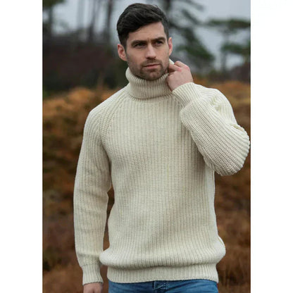 Pull à Col Montant à Coupe Régulière pour Homme | Idéal pour l’Automne et l’Hiver