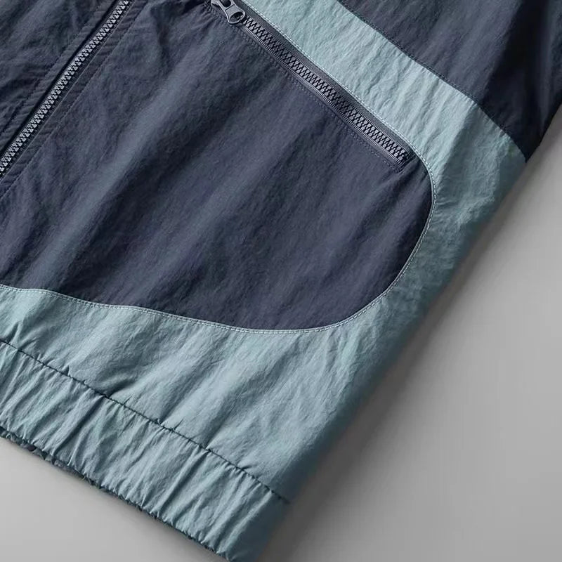 Veste Coupe-Vent À Capuche avec Fermeture Zippée pour Homme | Idéale pour L’Hiver