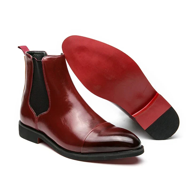 Chelsea boots avec bout cap-toe pour hommes | Idéal pour les occasions habillées et les sorties en soirée