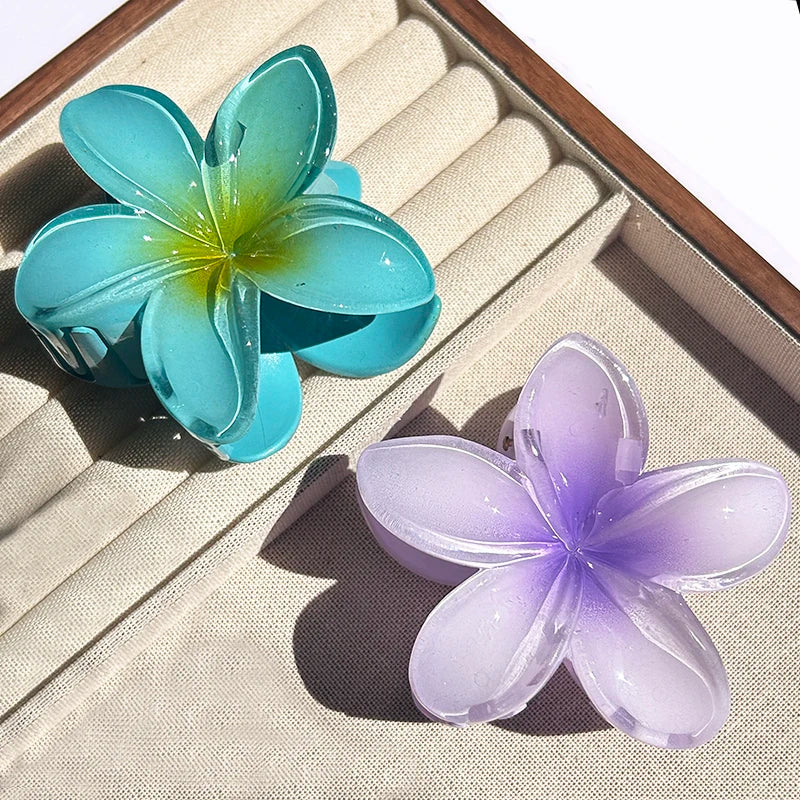 Pince À Cheveux Avec Motif Floral Dégradé Pour Femmes | Idéale Pour Les Coiffures D’Été