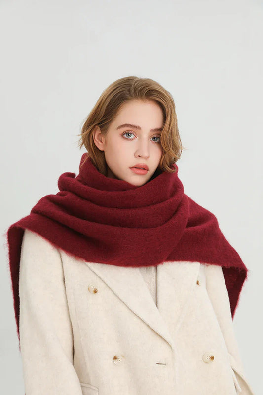 Écharpe D’Hiver Colorée pour Femme Avec Finition À Franges | Idéale pour La Saison Froide