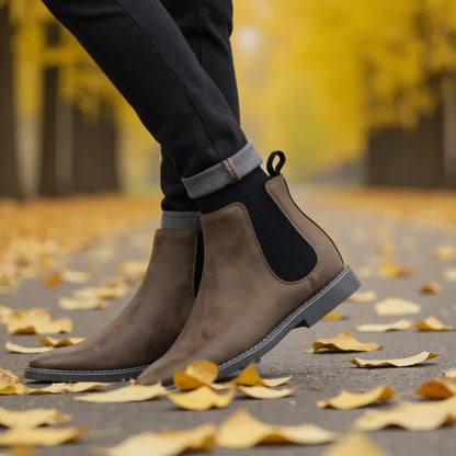 Chelsea boots avec panneaux élastiques pour homme | Idéales pour l'automne