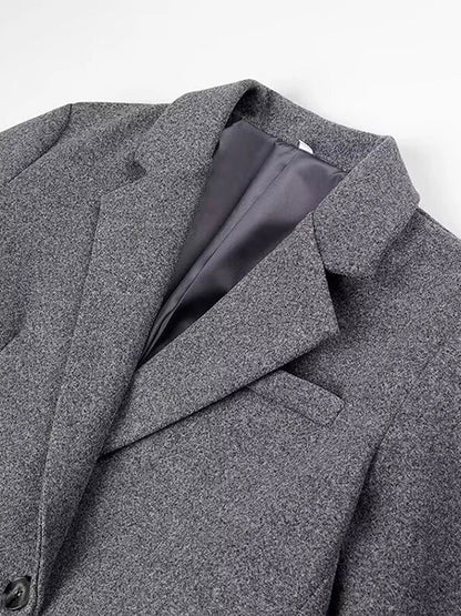 Manteau Long à Col Revers et Double Boutonnage pour Femme | Idéal pour l’Automne et l’Hiver