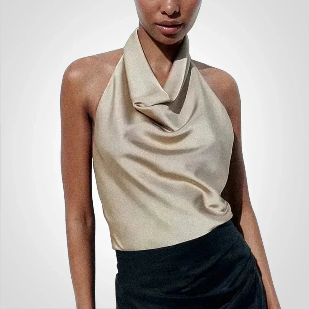 Top Dos-Nu Avec Col Halter Pour Femmes | Idéal Pour Les Soirées Et Occasions Habillées
