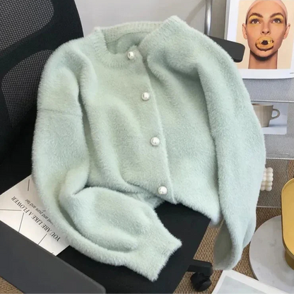 Cardigan En Maille Avec Fermeture À Boutons Pour Femmes | Idéal Pour Superposition En Mi-Saison