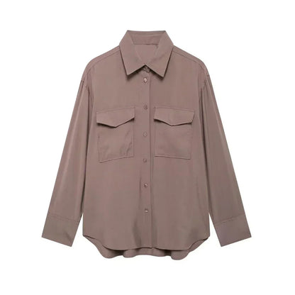 Blouse À Manches Longues Avec Coupe Ajustée Pour Femme | Idéale Pour Usage Quotidien Et Professionnel