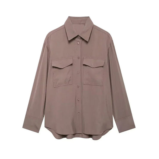 Blouse À Manches Longues Avec Coupe Ajustée Pour Femme | Idéale Pour Usage Quotidien Et Professionnel