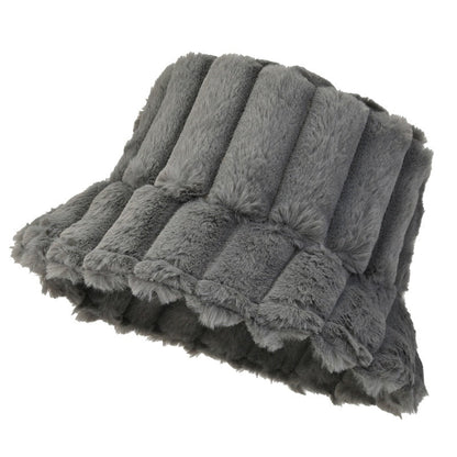 Bucket hat pelucheux pour femmes