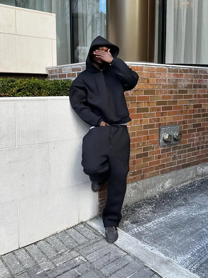 Ensemble Décontracté avec Sweat À Capuche Et Pantalon pour Hommes | Idéal pour L’Automne