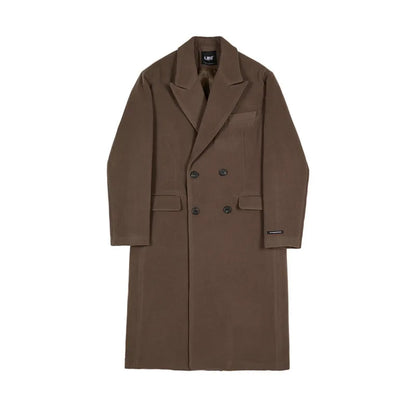 Manteau Long À Double Boutonnage pour Hommes | Idéal pour Automne Et Hiver