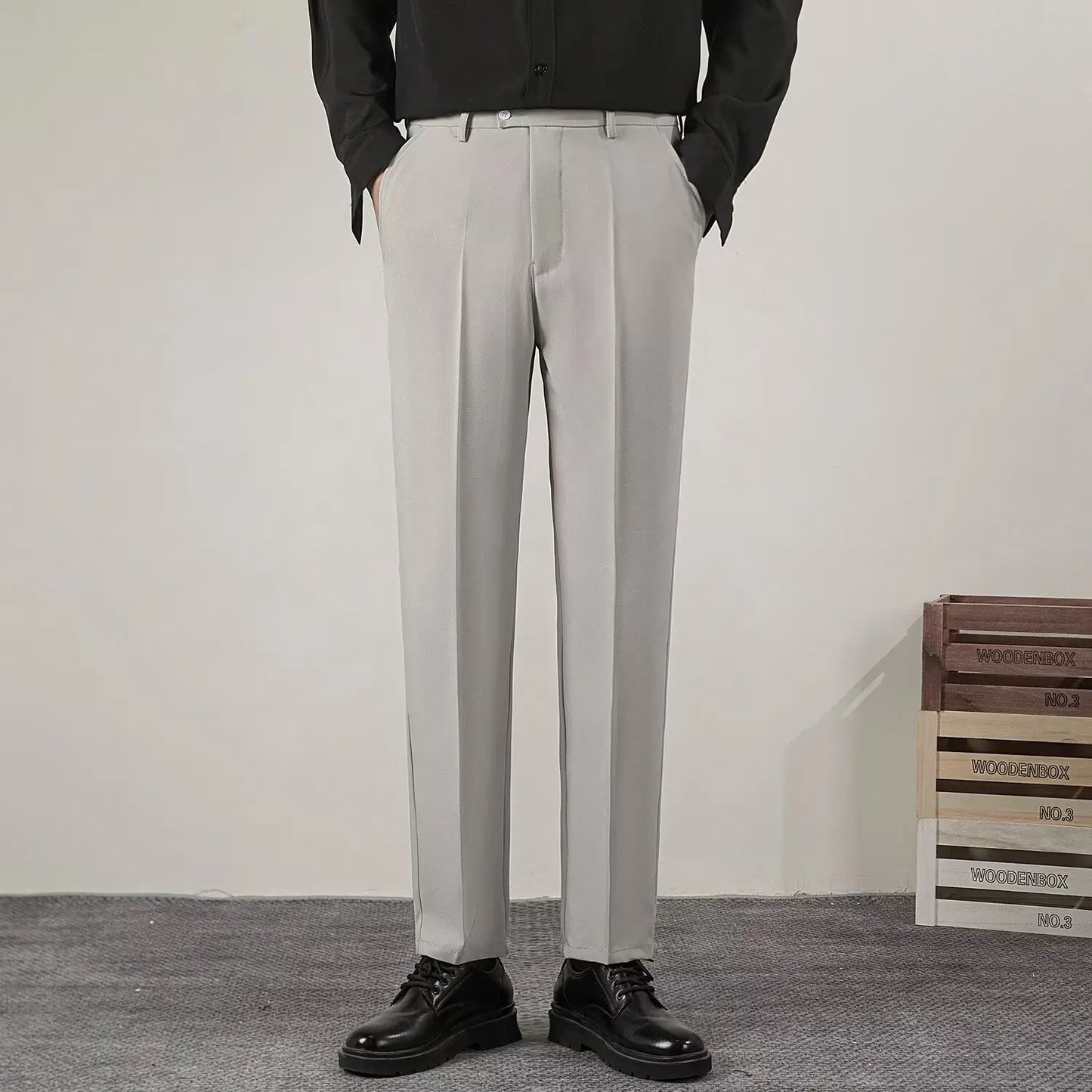 Pantalon Casual à Coupe Slim pour Homme | Idéal pour le Quotidien et le Bureau