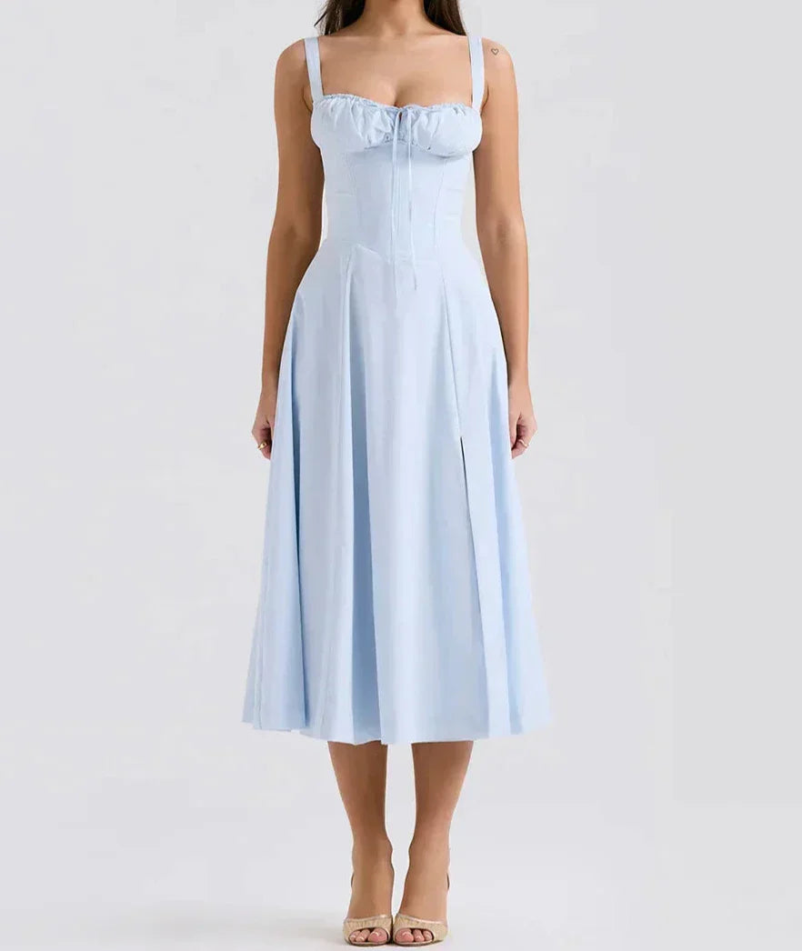 Robe Midi Avec Coupe Ajustée Et Ligne Épurée Pour Femme | Idéale Pour Les Occasions Formelles Et Événements
